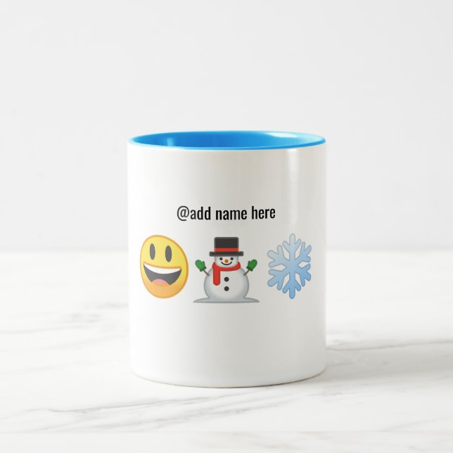 Taza de café personalizada el | de la emoji de los (Centro)