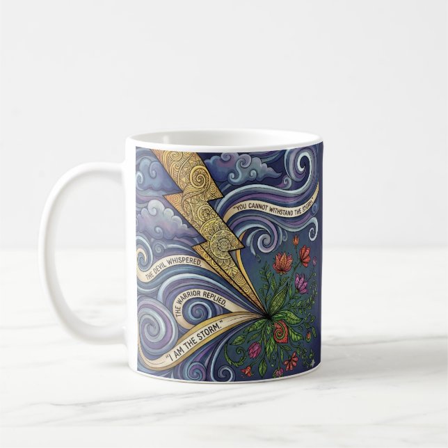 Taza De Café Personalizada Eres La Tormenta (Izquierda)