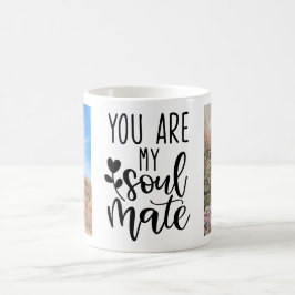Taza de café personalizada 'Eres mi alma gemela'