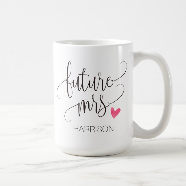 Taza De Café Personalizada, futura Sra.-4 (Derecha)