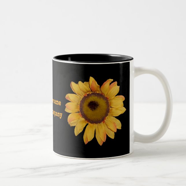 Taza de café personalizada girasol (Derecha)