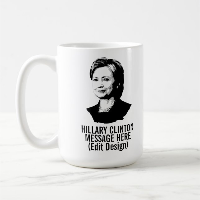 Taza De Café Personalizada Hillary Clinton (Izquierda)