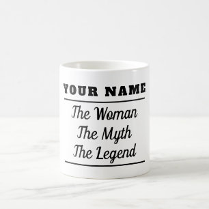 Taza De Café Personalizada La Mujer El Mito La Leyenda