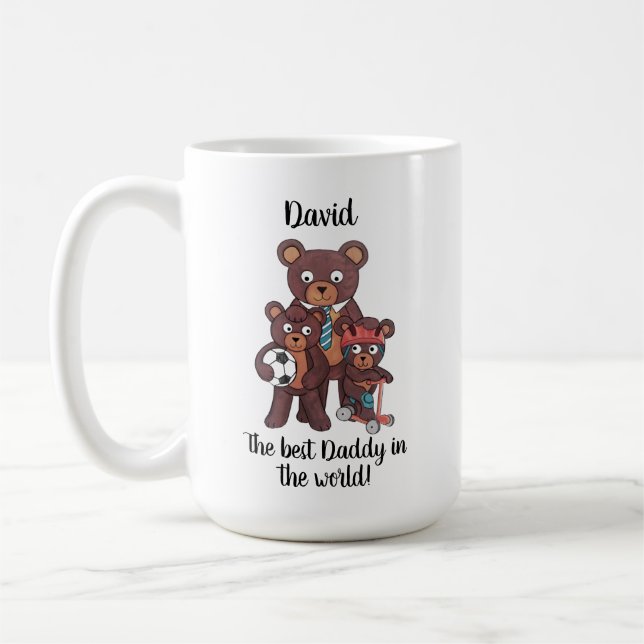 Taza De Café Personalizada la música Daddy o Grandpa (Izquierda)