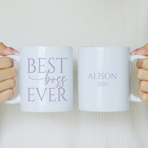 Taza De Café Personalizada Mejor Jefe De Todos Los