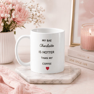 Taza de café personalizada moderna para Bae
