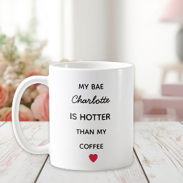 Taza de café personalizada moderna para Bae