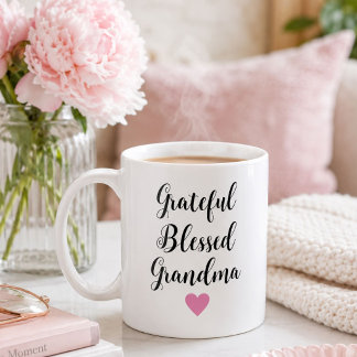 Taza de café personalizada para abuela agradecida 