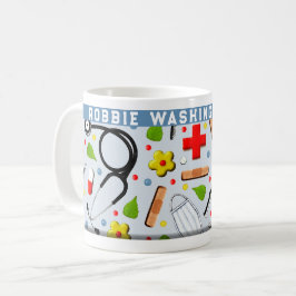 Taza de café personalizada para asistente de médic
