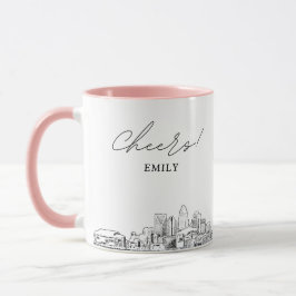 Taza de café personalizada para boda de Charlotte