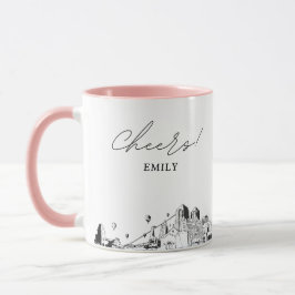 Taza de café personalizada para boda en Albuquerqu