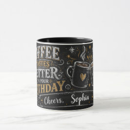 Taza de café personalizada para cumpleaños