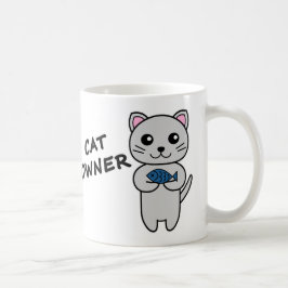Taza de café personalizada para DUEÑO DE GATO