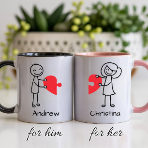 Taza de café personalizada para el Día de San Vale