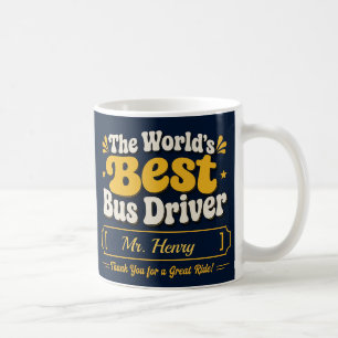 Taza de café personalizada para el mejor conductor