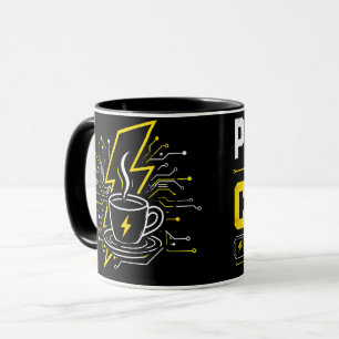 Taza de café personalizada para electricista 'Func