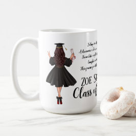 Taza de café personalizada para graduación