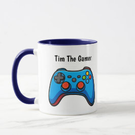 Taza de café personalizada para jugadores con nomb