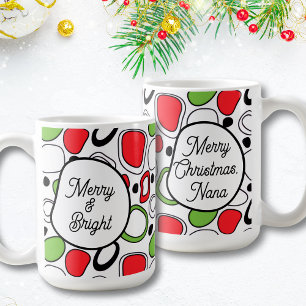 Taza de café personalizada para las fiestas modern