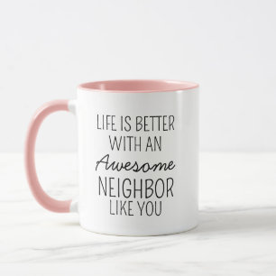 Taza de café personalizada para vecinos, regalo de
