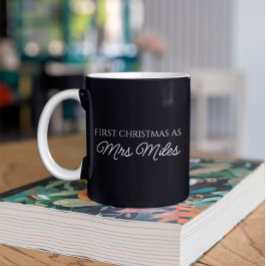 Taza De Café Personalizada 'Primera Navidad como señora' Apelli