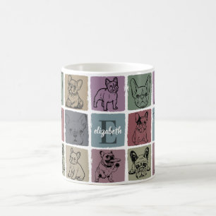 Taza de café personalizada regalo de Bulldog Franc