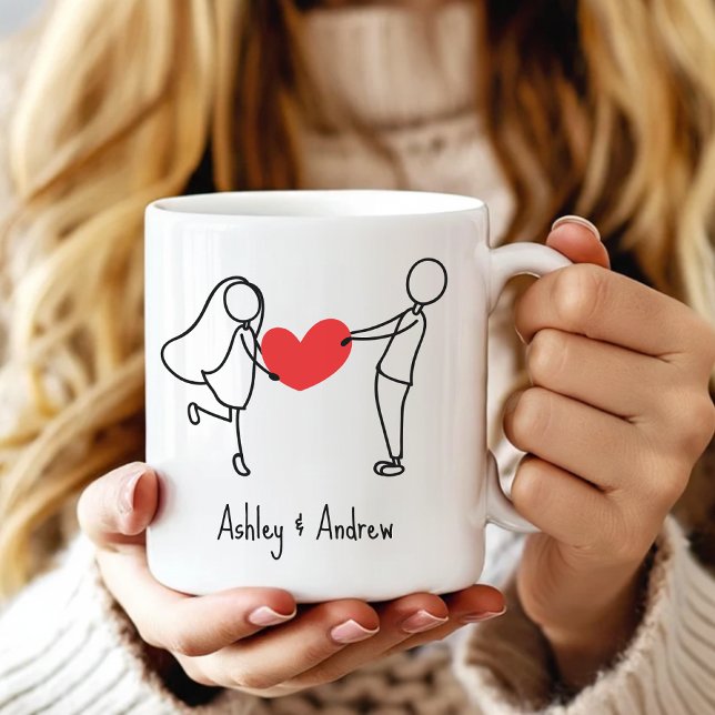 Taza de café personalizada regalo para novia y nov (wedding gift mug gift for couples, coffee cups for couples gift, personalized gifts for couples mug,)