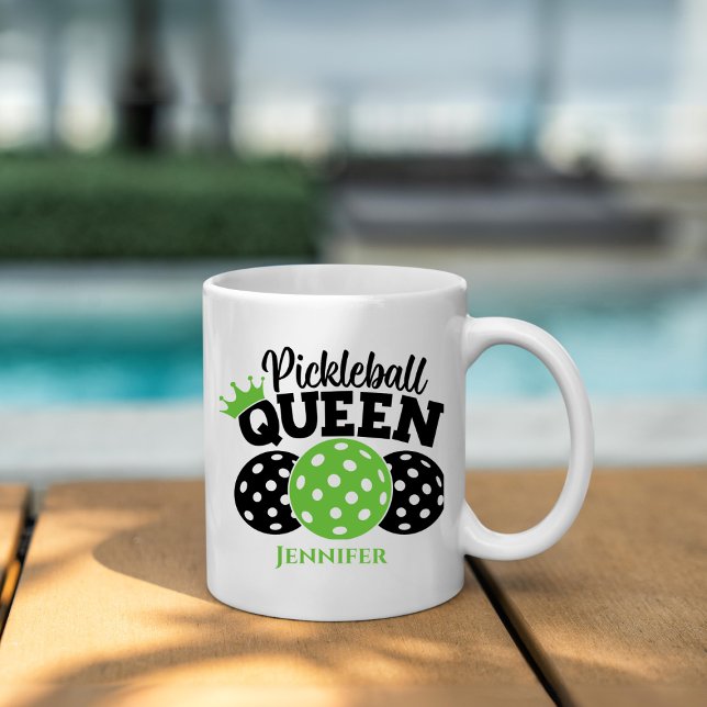 Taza De Café Personalizada Reina de pelota de futbol (Subido por el creador)