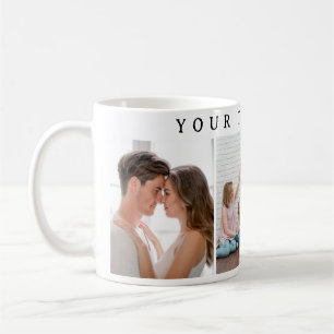Taza de café personalizada simple para el día de S