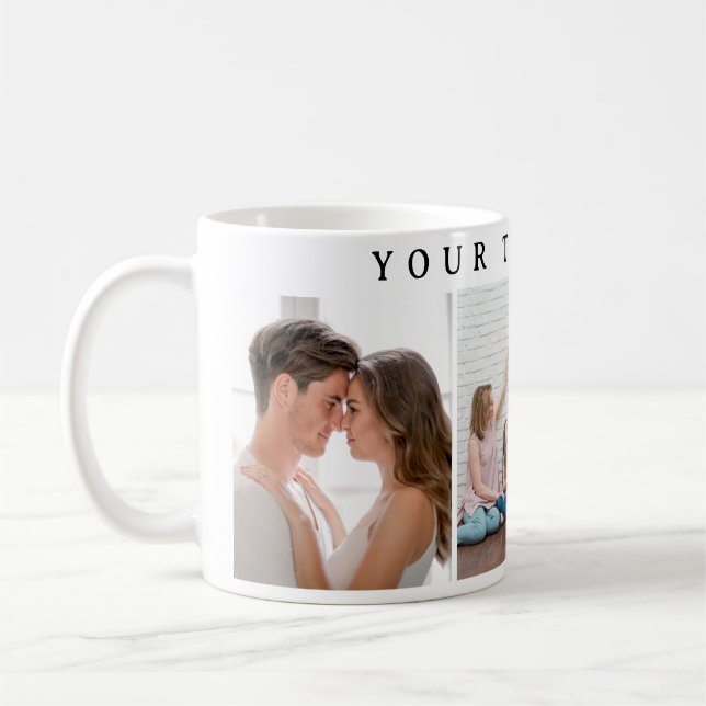 Taza de café personalizada simple para el día de S (Izquierda)