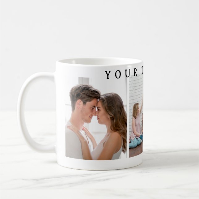 Taza de café personalizada simple para el día de S (Izquierda)