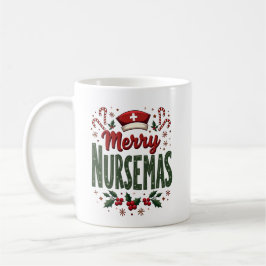 Taza De Café Personalizadas Merry Nursemas – Fiesta de Navidad 