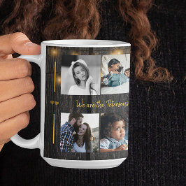 Taza De Café Personalizado 10 collage de fotos de su familia de