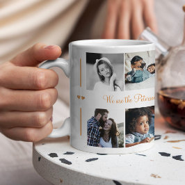 Taza De Café Personalizado 10 collage de fotos de su familia de