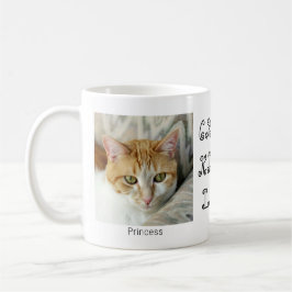 Taza De Café Personalizado 2 Fotografía Crazy Kitty Lady Cute C