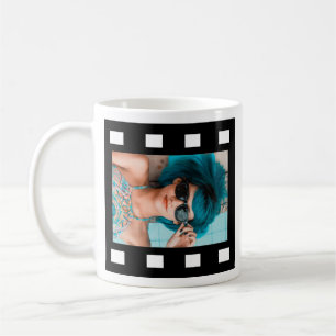 Taza De Café Personalizado 2 Reel de película fotográfica