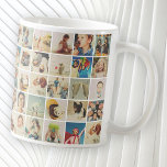Taza De Café Personalizado 30 fotos Familia moderna y Mascota<br><div class="desc">Añadir fotos de perros mascotas personalizados,  gatos o aves,  familiares y amigos con un marco simple</div>
