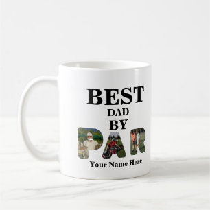 Taza De Café Personalizado 3 letras forma foto mejor padre por 
