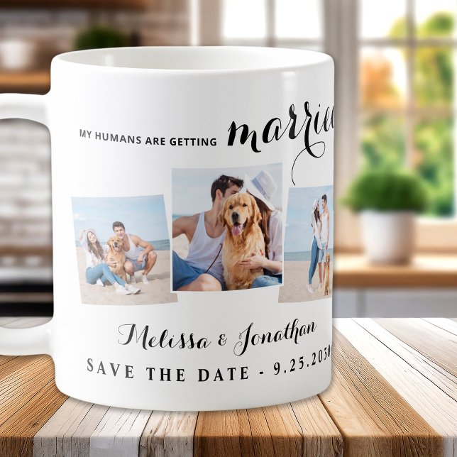 Taza De Café Personalizado 3 Mascota Foto Boda De Perro Salven  (Subido por el creador)