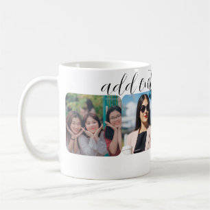 Taza De Café Personalizado 4 Collage de fotos Café Mug