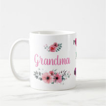 Personalizado "Abuela" Mug con los nombres de los 
