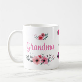 Taza De Café Personalizado "Abuela" Mug con los nombres de los 