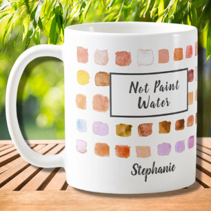 Taza De Café Personalizado acuarela Artista Rust Not Paint Wate