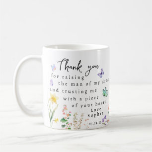 Taza De Café Personalizado agradecimiento de la madre del novio