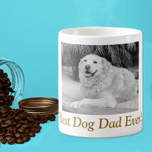 Taza De Café Personalizado, Agregar Foto Mejor Papá Perro De To