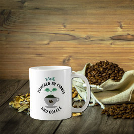 Taza De Café Personalizado alimentado por plantas y café, vegan