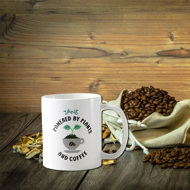 Taza De Café Personalizado alimentado por plantas y café, vegan (Subido por el creador)