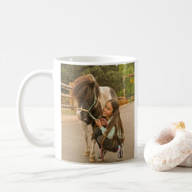 Taza De Café Personalizado Añadir foto de tus hijos (Con donut)