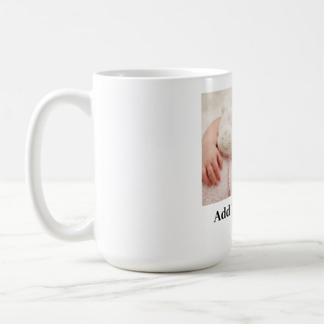 Taza De Café Personalizado Añadir tu foto favorita (Izquierda)