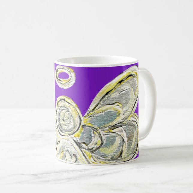 Taza De Café Personalizado ángel de la luz blanca para café taz (Anverso derecho)